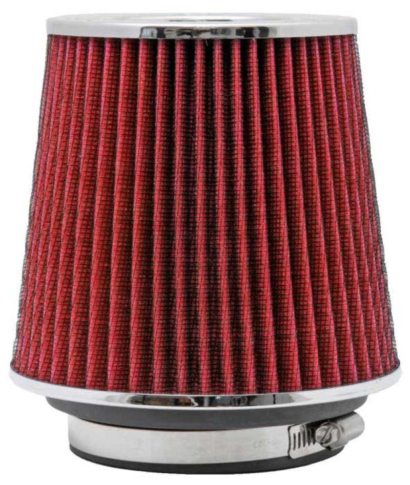

K&N Engineering RG-1001RD - KNNRG-1001RD - K&N Universal Air Filter Chrome Round Tapered Red - 4in Flange ID x 1.125in Flange Length x 5.5in H - Shipped in Europe - Tuningsupply.com
