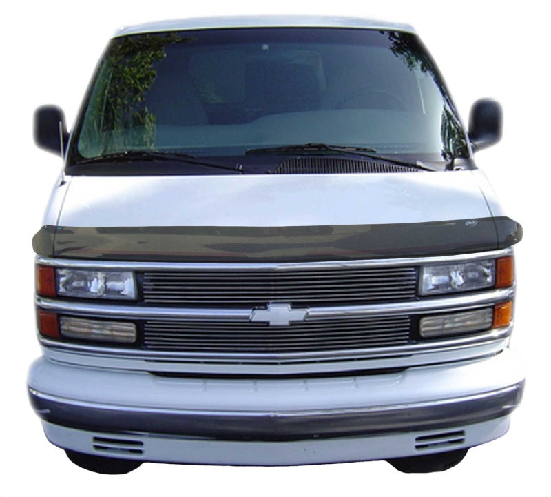 AVS 96-02 Chevy Express 1500 High Profile Bugflector II Hood Shield - Smoke-tuningsupply.com