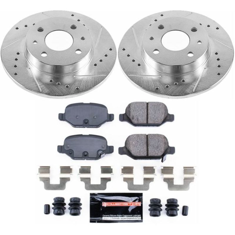 Power Stop 12-18 Fiat 500 Rear Z23 Evolution Sport Brake Kit-tuningsupply.com