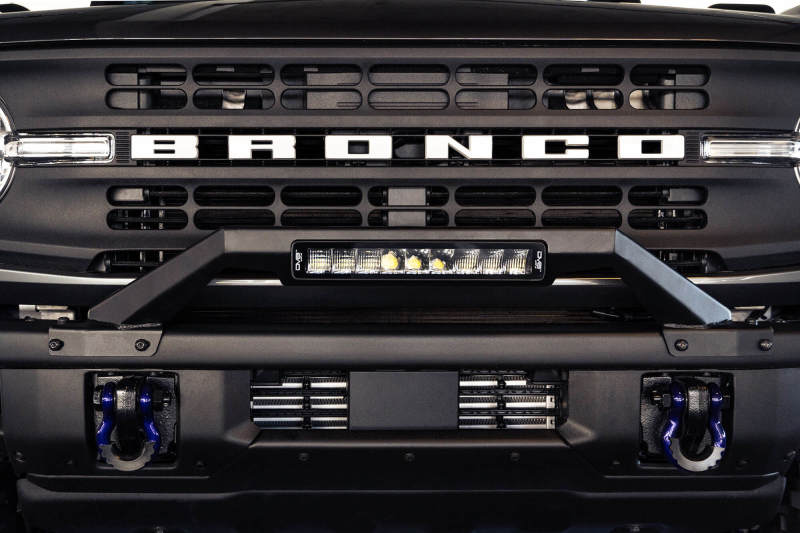 DV8 Offroad 21-22 Ford Bronco Factory Modular Front Bumper Bull Bar-tuningsupply.com