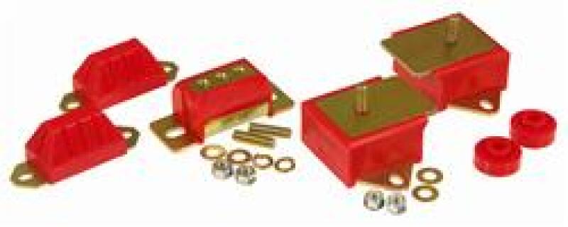 Prothane 76-86 Jeep CJ5/7/8 Drivetrain Kit - Red-tuningsupply.com