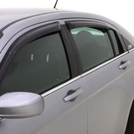 AVS 07-10 Chrysler Sebring Ventvisor Outside Mount Window Deflectors 4pc - Smoke-tuningsupply.com