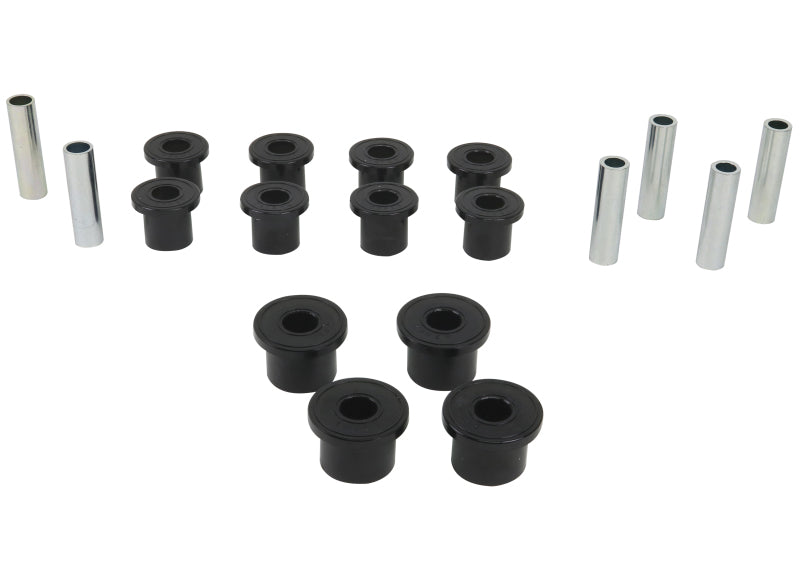 
  

Whiteline W73820 - WHLW73820 - Whiteline 1987-1995 Jeep Wrangler Spring - Eye Front/Rear And Shackle Bushing - Shipped in Europe - Tuningsupply.com

