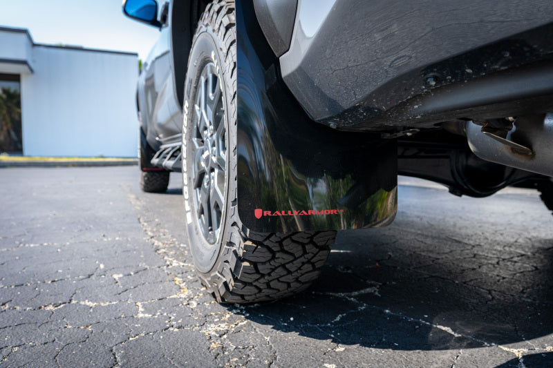 

Rally Armor MF148-UR-BLK-MBK - RALMF148-UR-BLK-MBK - Rally Armor 2025+ Toyota 4Runner Black UR Mud Flap w/ Metallic Black Logo - Shipped in Europe - Tuningsupply.com
