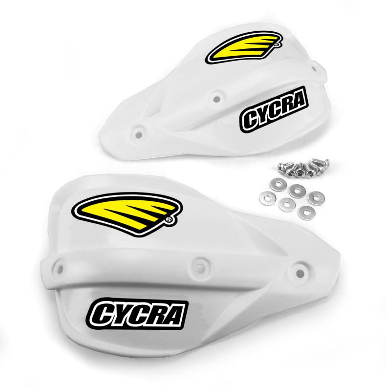 Cycra Enduro Handshield - White-tuningsupply.com