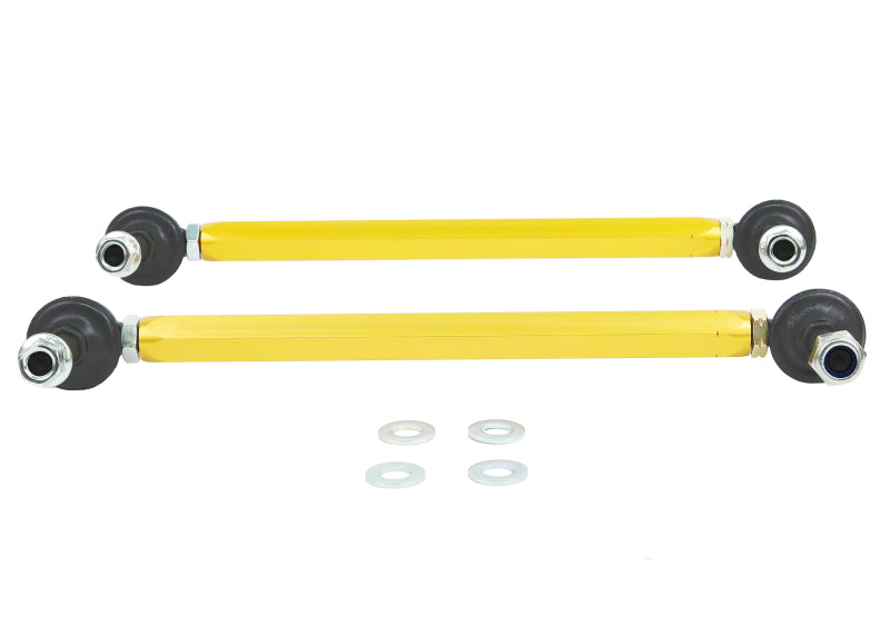 

Whiteline KLC140-275 - WHLKLC140-275 - Whiteline Universal Swaybar Link Kit 270mm-295mm Heavy Duty Adjustable 10mm Ball/Ball Style - Shipped in Europe - Tuningsupply.com
