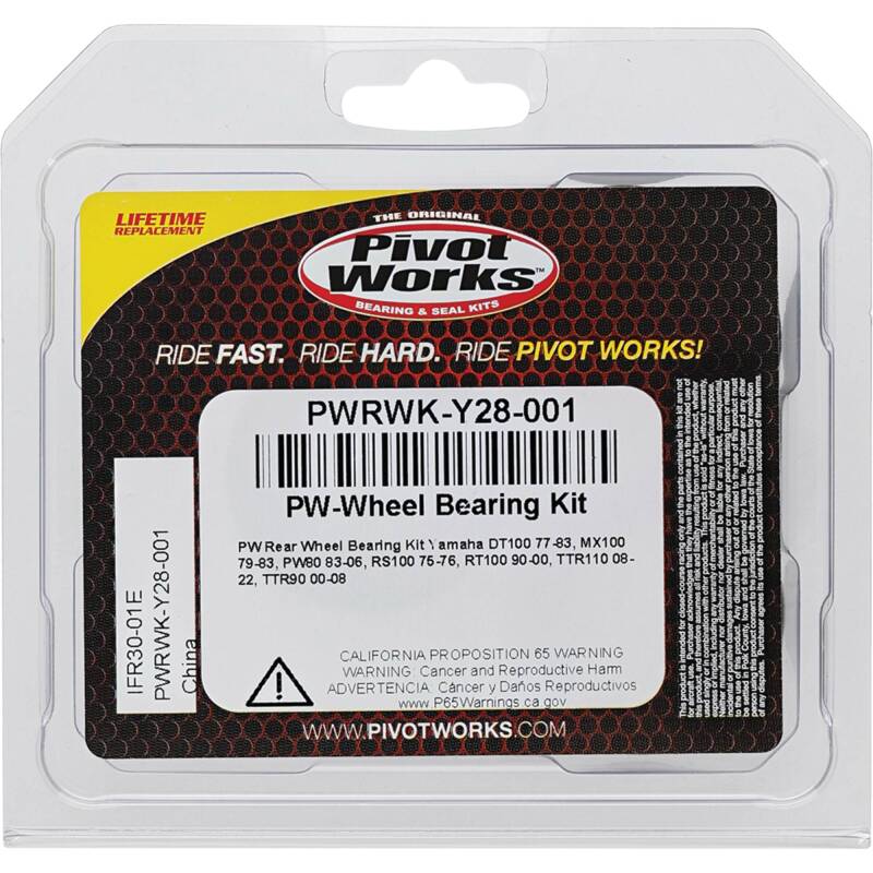 

Pivot Works PWRWK-Y28-001 - PIVPWRWK-Y28-001 - Pivot Works 83-06 Yamaha PW80 Rear Wheel Bearing Kit - Shipped in Europe - Tuningsupply.com
