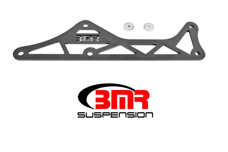 BMR 16-17 6th Gen Camaro Steel Driveshaft Tunnel Brace - Black Hammertone-tuningsupply.com