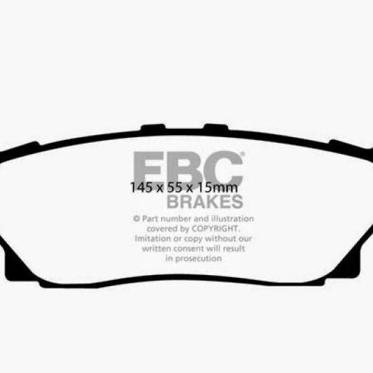 EBC 05-07 Hummer H3 3.5 Yellowstuff Rear Brake Pads-tuningsupply.com