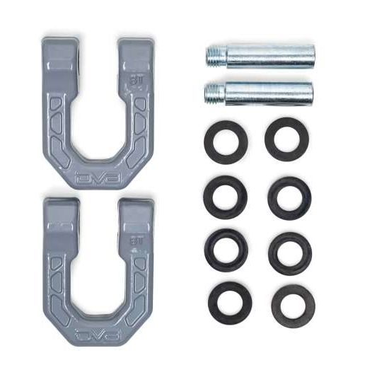 DV8 Offroad Elite Series D-Ring Shackles - Pair (Gray)-tuningsupply.com