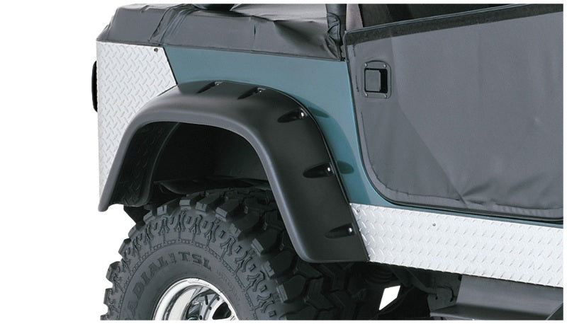 

Bushwacker 10910-07 - BUS10910-07 - Bushwacker 59-83 Jeep CJ5 Cutout Style Flares 4pc - Black - Shipped in Europe - Tuningsupply.com

