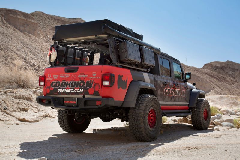

Go Rhino  - GOR5950000T - Go Rhino 19-21 Jeep Gladiator XRS Overland Xtreme Rack - Black - Shipped in Europe - Tuningsupply.com
