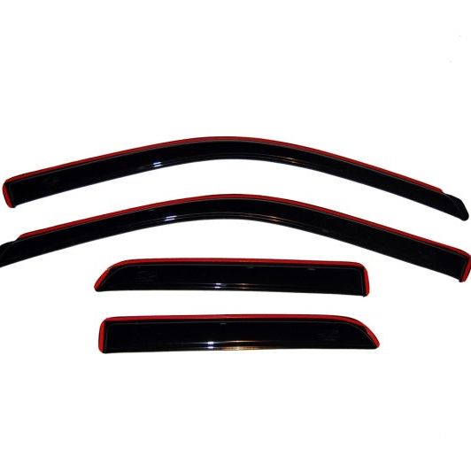 AVS 09-18 Dodge RAM 1500 Quad Cab Ventvisor In-Channel Front & Rear Window Deflectors 4pc - Smoke-tuningsupply.com