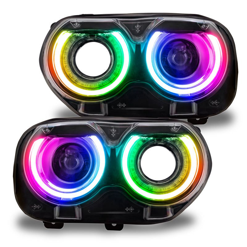 Oracle 15-21 Dodge Challenger RGB+W Headlight DRL Upgrade Kit - ColorSHIFT - BC1 SEE WARRANTY-tuningsupply.com