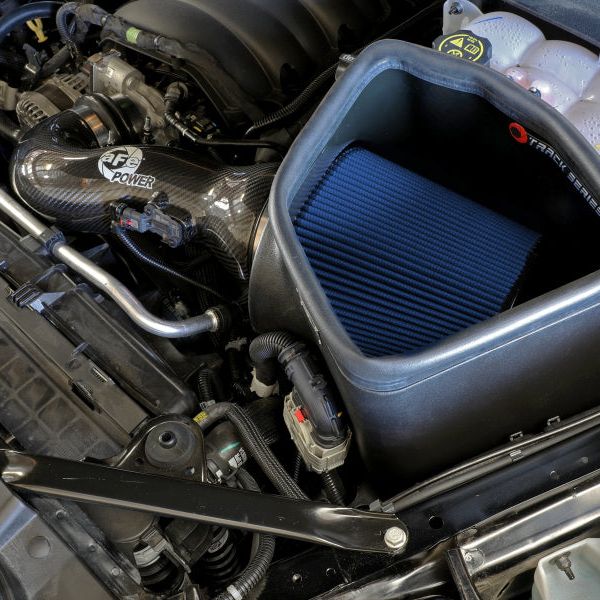 aFe 19-20 GM Trucks 5.3L/6.2L Track Series Carbon Fiber Cold Air Intake System With Pro 5R Filters-tuningsupply.com