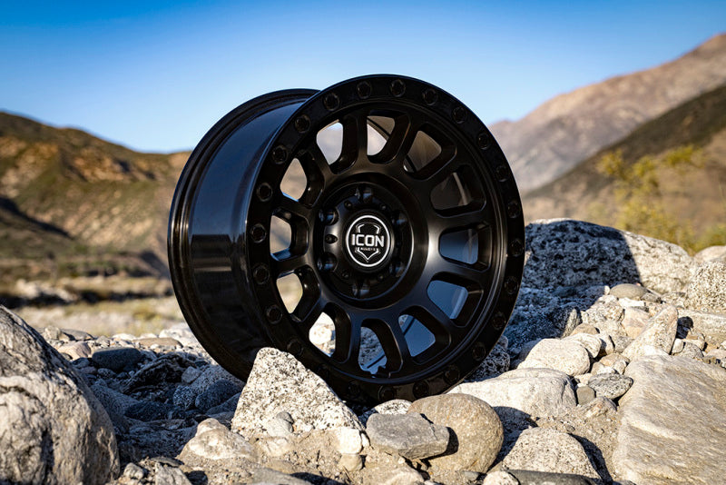 

ICON 8017855557DB - ICO8017855557DB - ICON Hulse 17 X 8.5 5 X 150 25mm Offset 5.75in BS Double Black - Shipped in Europe - Tuningsupply.com
