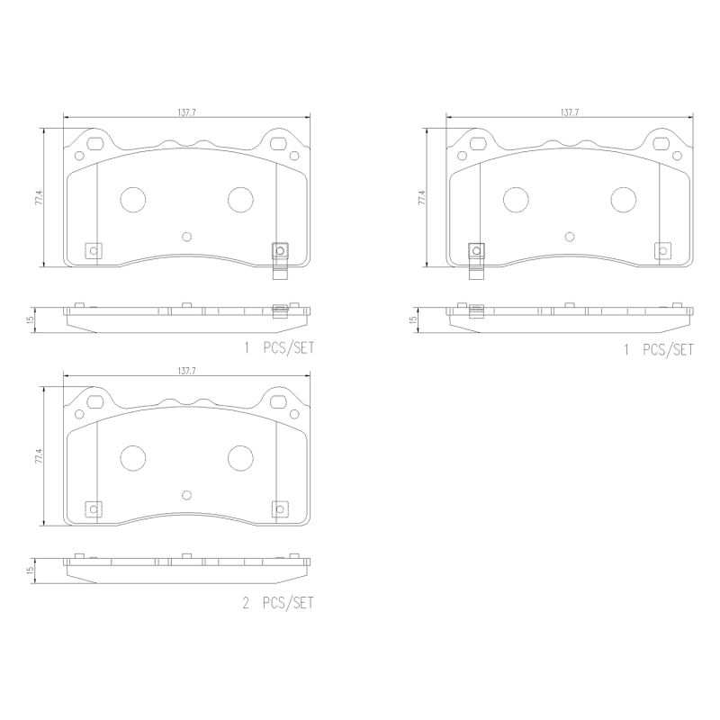 

Brembo OE P24202N - BREP24202N - Brembo OE 16-18 Ford Focus PRIME Ceramic Brake Pad - Front - Shipped in Europe - Tuningsupply.com

