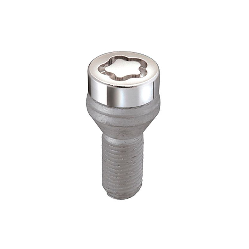 McGard Wheel Lock Bolt Set - 4pk. (Cone Seat) M12X1.25 / 19mm Hex / 25.6mm Shank Length - Chrome-tuningsupply.com