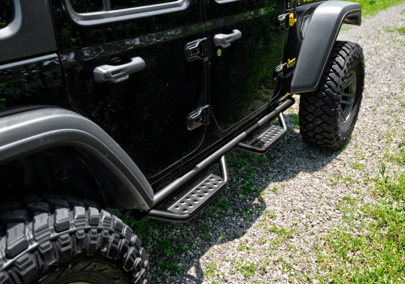 N-Fab RS Nerf Step 18-21 Jeep Wrangler JL (2 Door) - Crew Cab - Tex. Black-tuningsupply.com