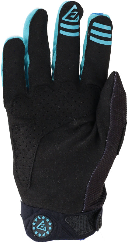 Answer 25 Peak Flo Gloves Black/Blue/White - Large-tuningsupply.com