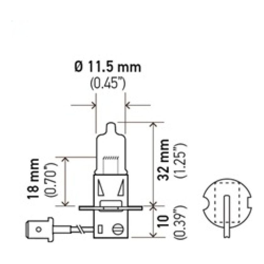 Hella Optilux H3 12V/55W XY Extreme Yellow Bulb-tuningsupply.com