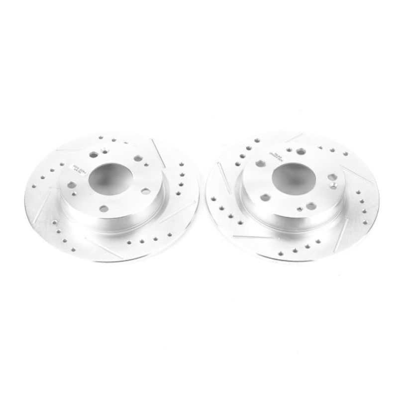 Power Stop 16-19 Honda Civic Rear Evolution Drilled & Slotted Rotors - Pair-tuningsupply.com