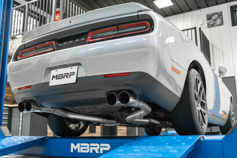 

MBRP PS71163CF - MBRPS71163CF - MBRP 15-16 Dodge Challenger 5.7L HEMI SS 3in Quad Split Rear Exit w/ Carbon Fiber Tips - T304 - Shipped in Europe - Tuningsupply.com
