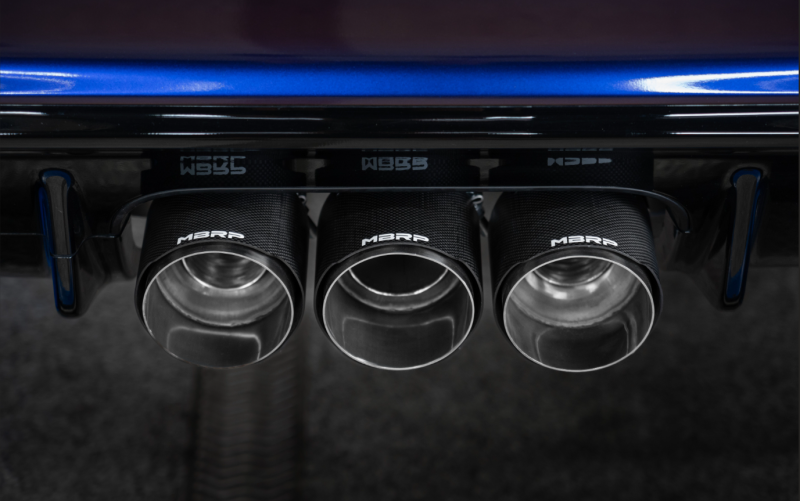 

MBRP PS49023CF - MBRPS49023CF - MBRP 23-24 Honda Civic Type R 2.0L T304 SS 3in Cat-Back Exhaust Triple Center Outlet w/ Carbon Tips - Shipped in Europe - Tuningsupply.com
