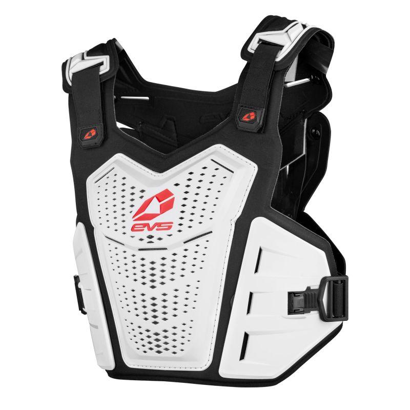 EVS F1 Roost Deflector White/Red - Large/XL-tuningsupply.com