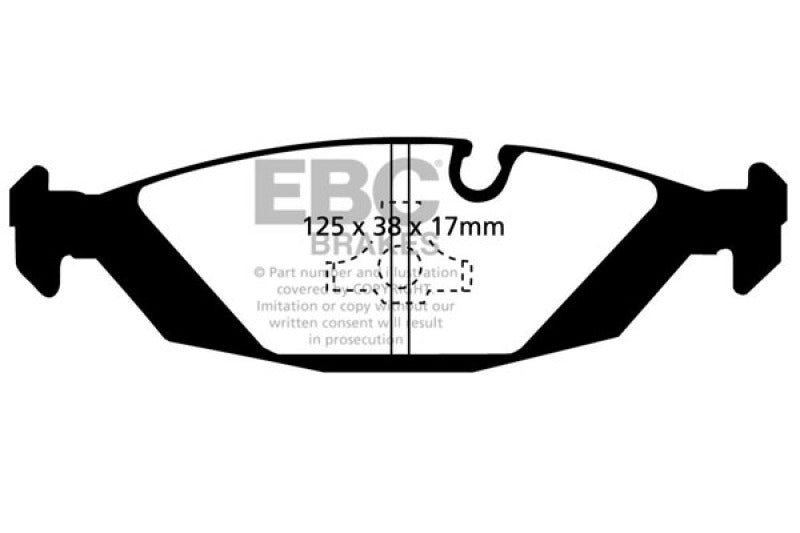 EBC 83-85 BMW 318 1.8 (E30) Greenstuff Rear Brake Pads-tuningsupply.com