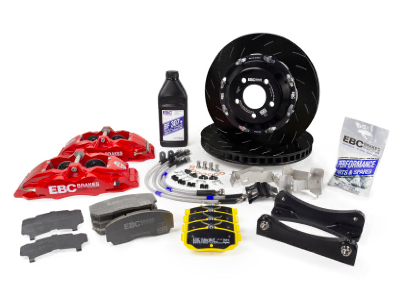

EBC BBK055RED-1 - EBCBBK055RED-1 - EBC Racing 23-24 Toyota GR Corolla 1.6T Red Apollo-6 Calipers 355mm Rotors Front Big Brake Kit - Shipped in Europe - Tuningsupply.com
