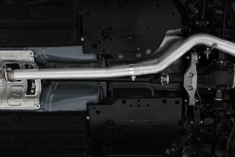 MBRP 2022 Subaru WRX 2.4L 3in Cat Back 5in OD Single Exit - Aluminized Steel-tuningsupply.com