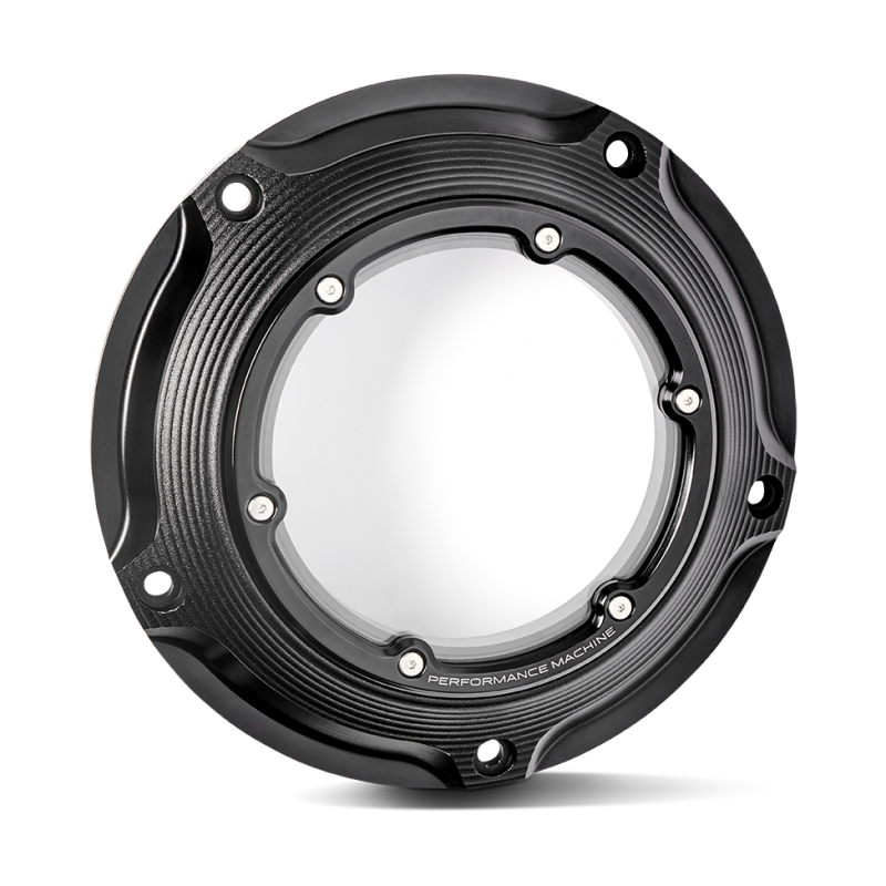 Performance Machine Vision Derby Cover W/Bezel - Black Ops-tuningsupply.com