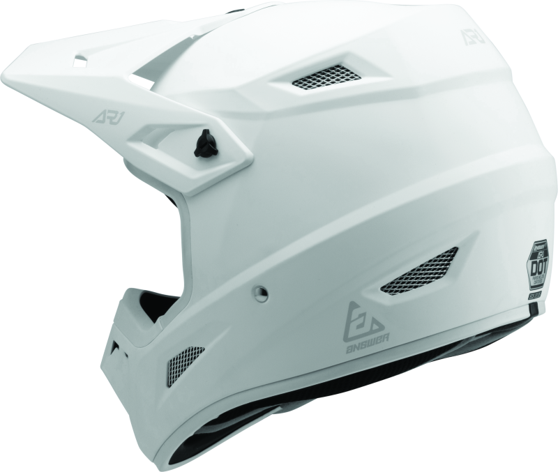 Answer AR1 Solid Helmet White Youth - Small-tuningsupply.com