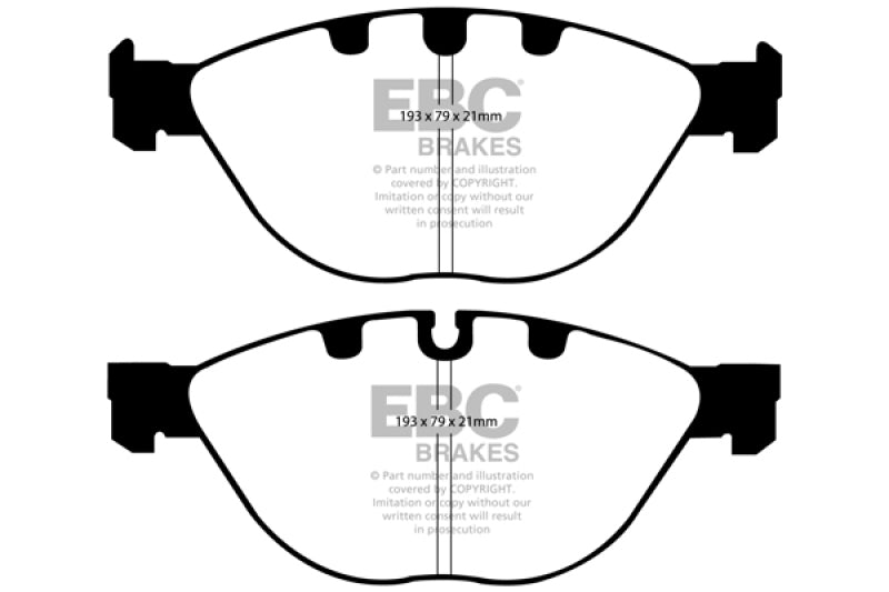 EBC 06-10 BMW M5 5.0 (E60) Yellowstuff Front Brake Pads-tuningsupply.com