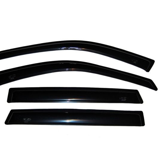 AVS 01-06 Hyundai Santa Fe Ventvisor Outside Mount Window Deflectors 4pc - Smoke-tuningsupply.com