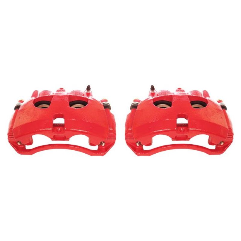 Power Stop 09-10 Dodge Ram 2500 Front Red Calipers w/Brackets - Pair-tuningsupply.com