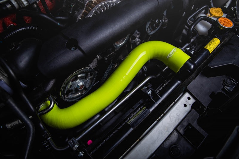 Mishimoto 08-14 Subaru WRX / 08+ STI Silicone Radiator Hose Kit - Neon Yellow-tuningsupply.com