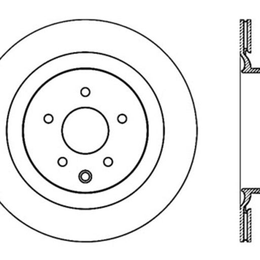 StopTech Infiniti G37 / Nissan 370Z SportStop Slotted & Drilled Rear Left Rotor