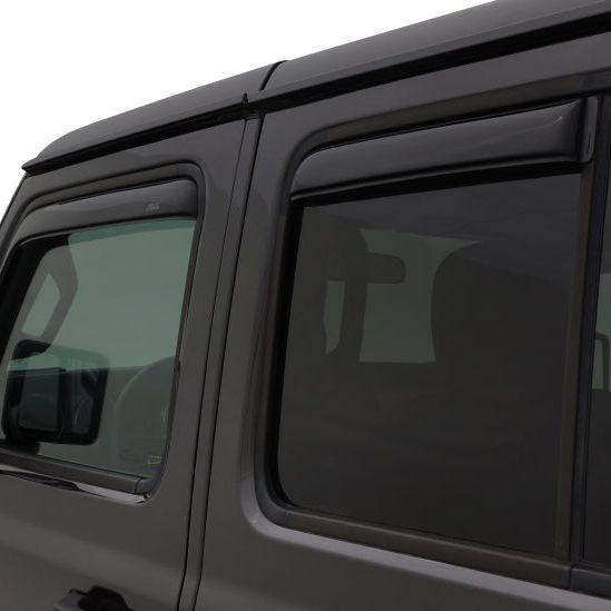 AVS 2018 Jeep Wrangler Unlimited (4-Door) Ventvisor In-Channel Window Deflectors 4pc - Smoke-tuningsupply.com