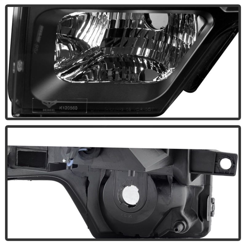 Xtune Ford F150 09-14 Projector Headlights Halogen Model Only LED Halo Black PRO-JH-FF15009-CFB-BK-Headlights-SPYDER-SPY9032226-SMINKpower Performance Parts