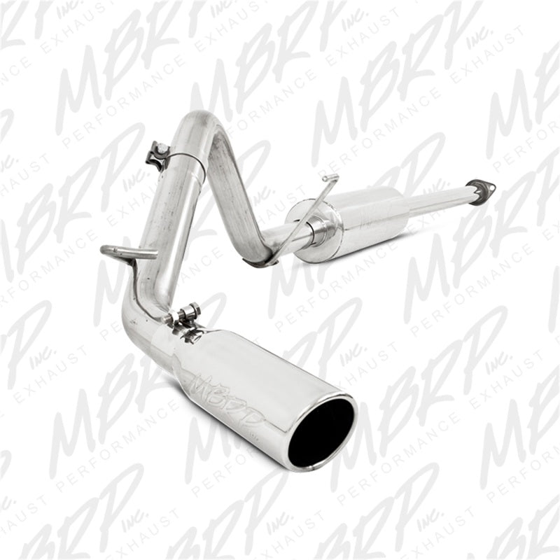 MBRP 05-13 Toyota Tacoma 4.0L EC/CC Cat Back Single Exit T409 Exhaust-tuningsupply.com