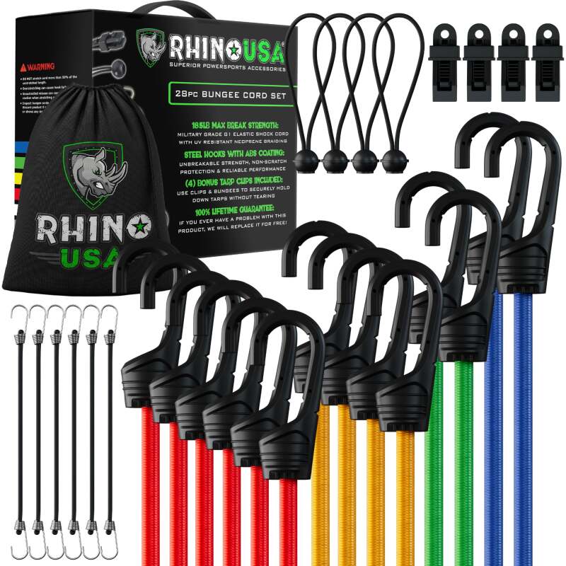 
  

Rhino USA RHINO-28-BNGE - RSARHINO-28-BNGE - Rhino USA 28Pc Bungee Cord Assortment - Shipped in Europe - Tuningsupply.com

