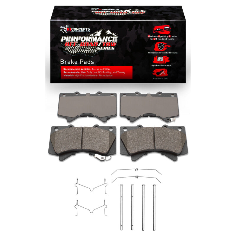

R1 Concepts 2400-1303-01 - RNC2400-1303-01 - R1 17-21 Toyota Land Cruiser Front Performance Off-Road/Tow Brake Pads & Hardware Kit - Shipped in Europe - Tuningsupply.com

