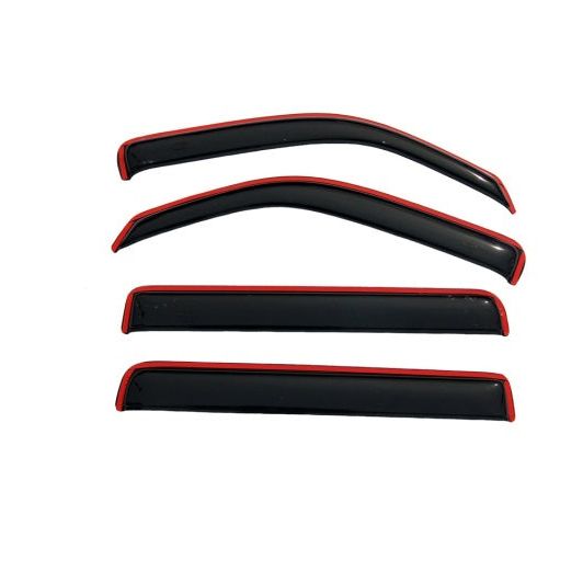 AVS 07-11 Dodge Nitro Ventvisor In-Channel Front & Rear Window Deflectors 4pc - Smoke-tuningsupply.com