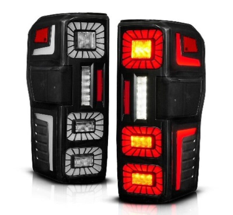 

ANZO 311492X - ANZ311492X - ANZO 23-26 Ford Super Duty LED Tail Light Seq Signal- Black Full- Pair - Shipped in Europe - Tuningsupply.com
