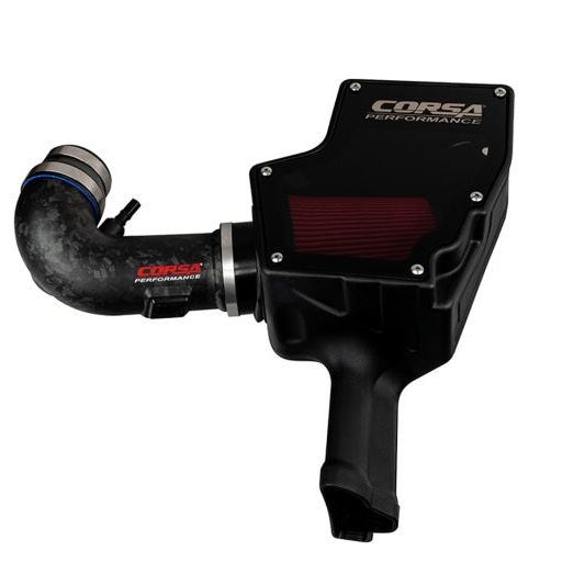 Corsa 2018-2023 Ford Mustang GT 5.0L V8 Forged Carbon Fiber Air Intake w/ DryTech 3D No Oil Filter-tuningsupply.com