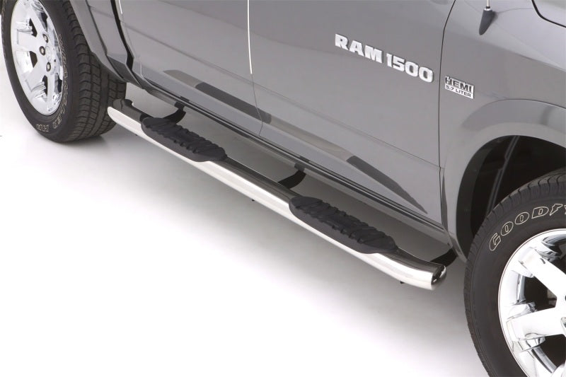 Lund 10-17 Dodge Ram 2500 Crew Cab 5in. Curved Oval SS Nerf Bars - Polished-tuningsupply.com