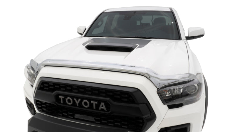 AVS 16-18 Toyota Tacoma High Profile Hood Shield - Chrome-tuningsupply.com