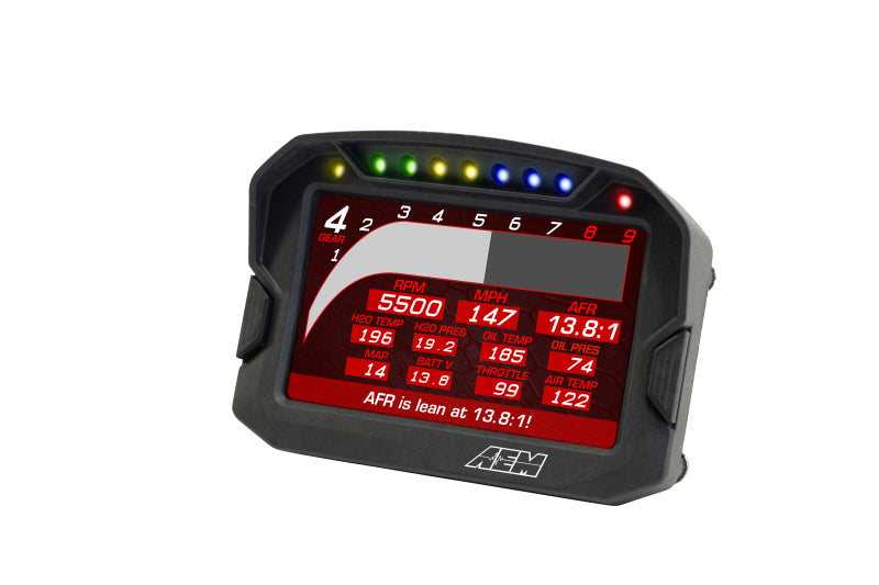 AEM CD-5LG Carbon Logging Digital Dash Display w/ Internal 10Hz GPS & Antenna-tuningsupply.com